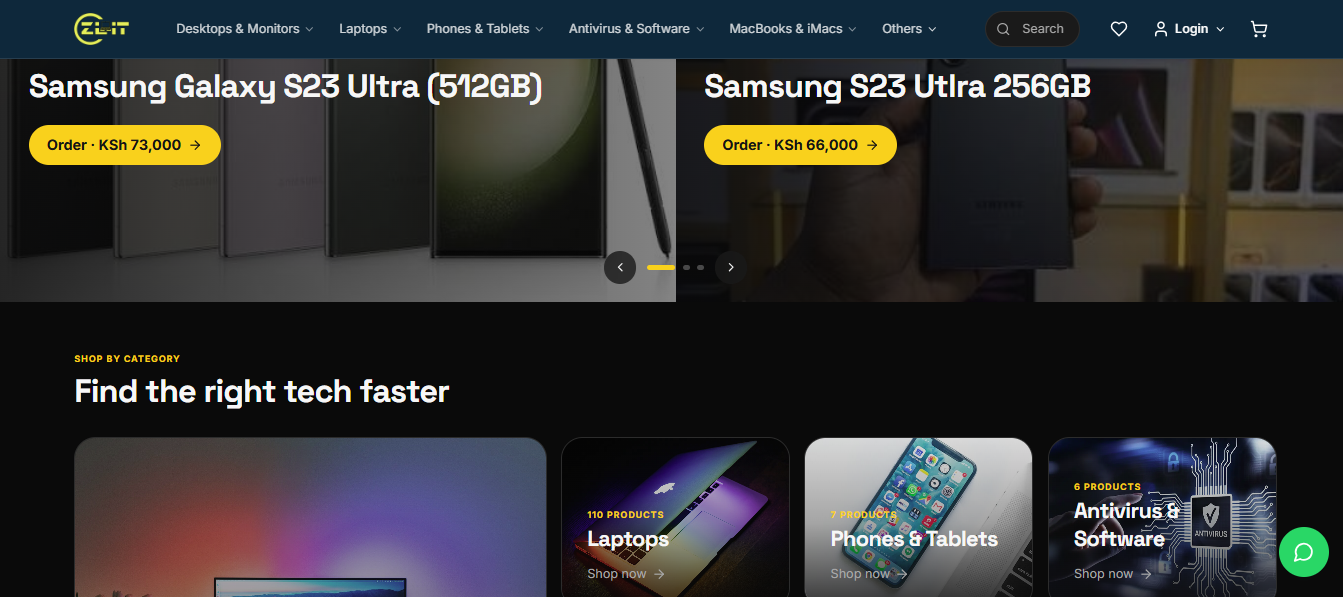 Screenshot of ZLIT Stores