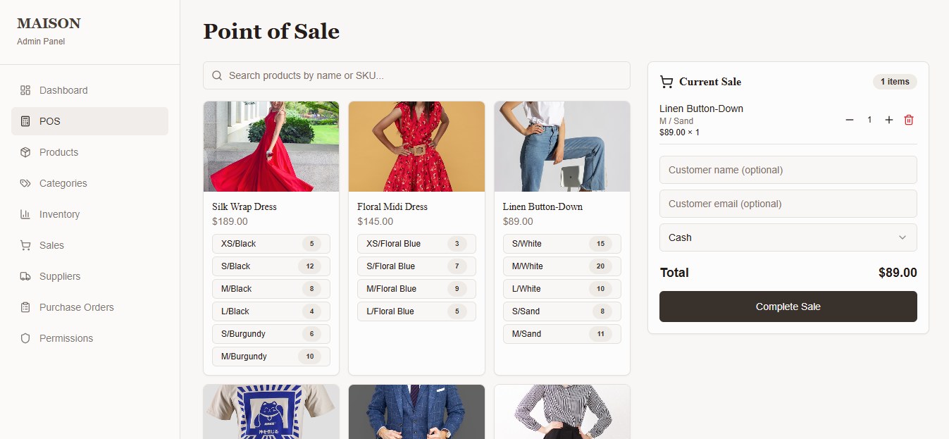 Boutique Bloom - Fashion E-commerce Website with POS & Inventory thumbnail 4