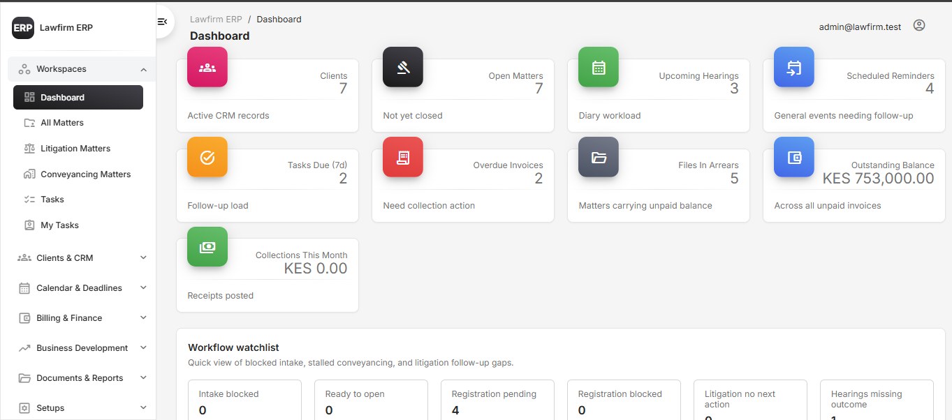 LawFirm ERP - Complete Law Practice Management System